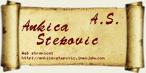 Ankica Stepović vizit kartica